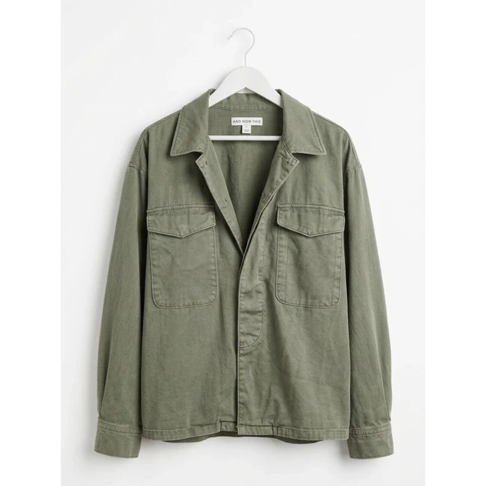 And now This Green Cotton Utility Jacket